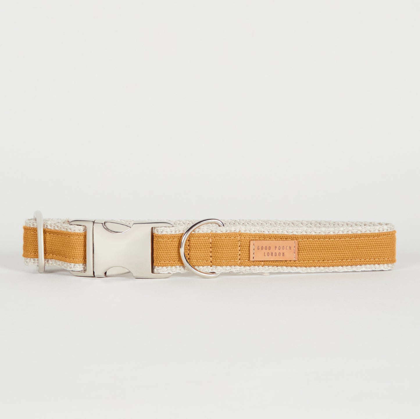 Handmade Mellow Yellow Hemp Dog Collar