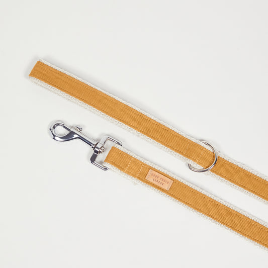 Handmade Mellow Yellow Hemp Dog Lead