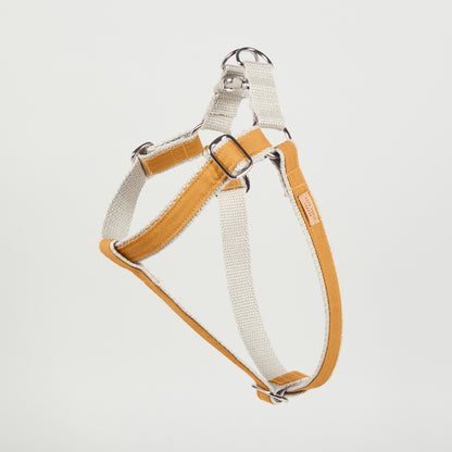 Handmade Mellow Yellow Hemp 'Step In' Dog Harness