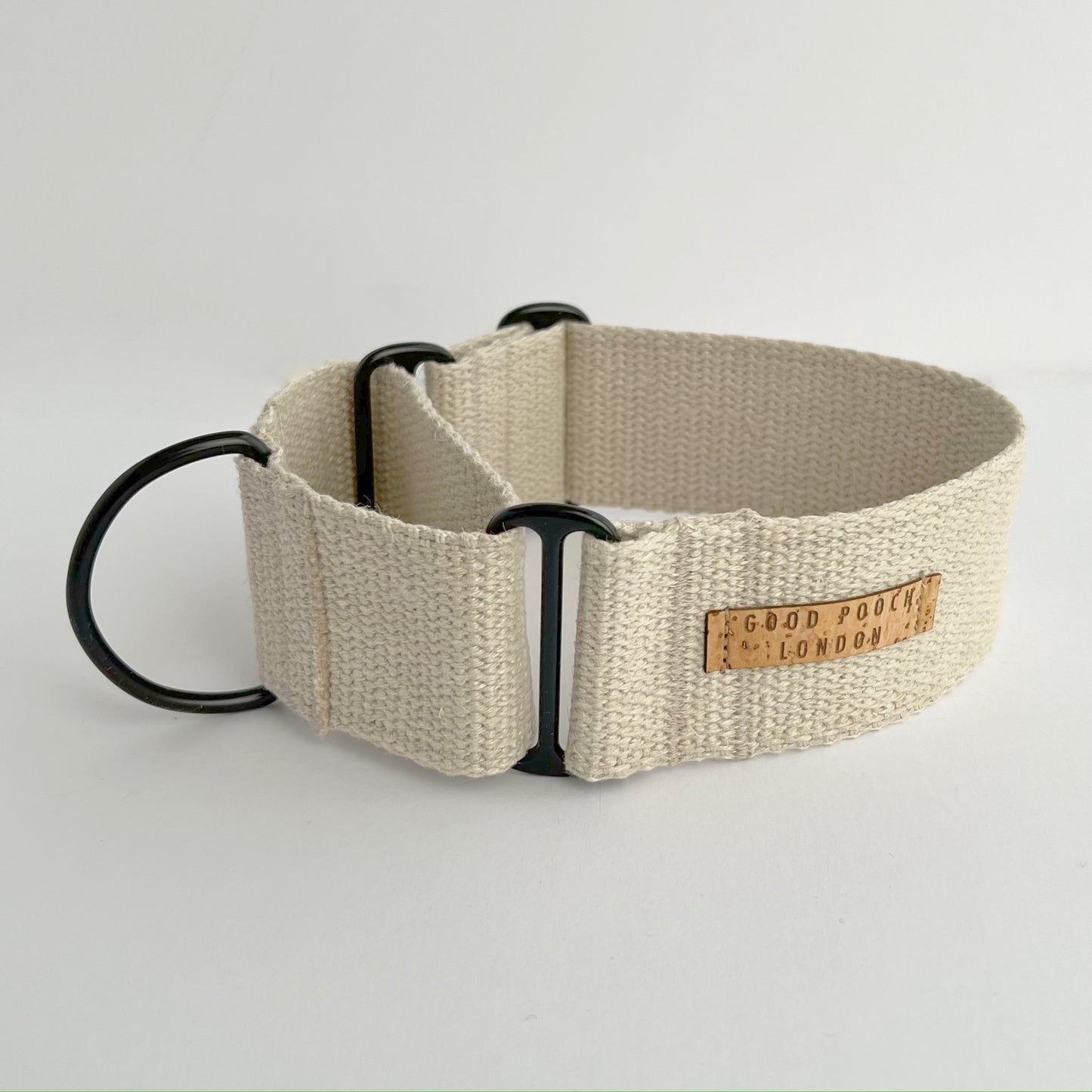 Handmade Natural Hemp Martingale Dog Collar