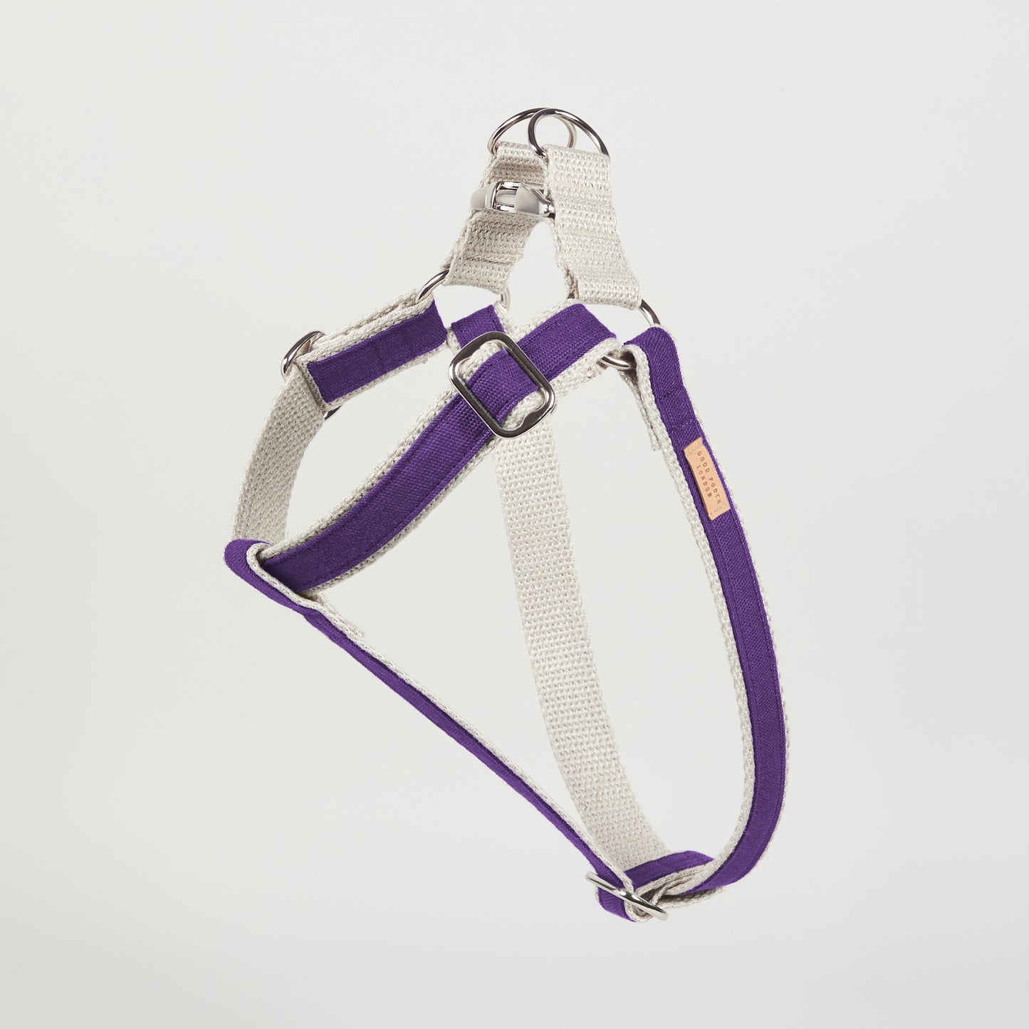 Handmade Purple Grape Hemp Dog Collar, Harness & Lead Set