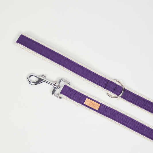 Handmade Purple Grape Hemp Dog Lead