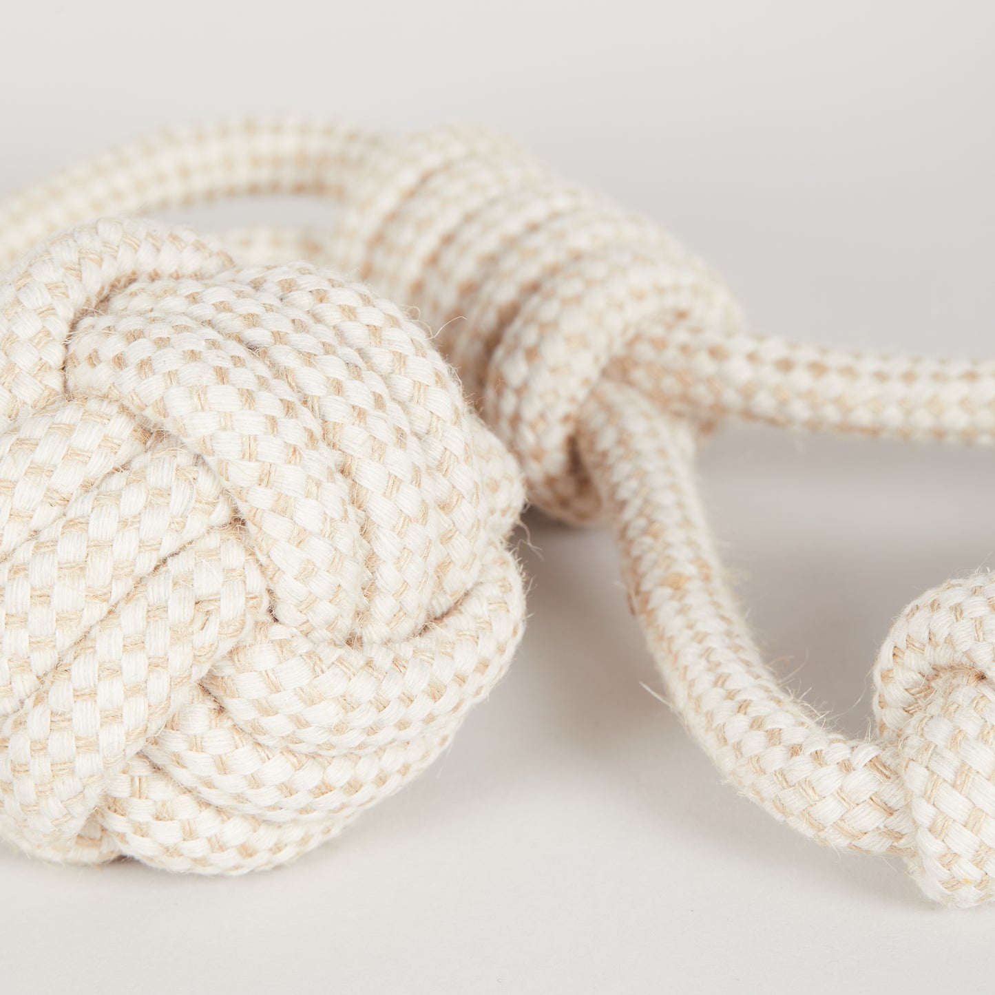 Large Dog Hemp Rope Ball Tug Toy
